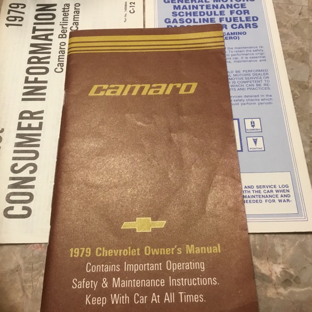 1979 Chevrolet Camaro Owner’s Manual (Berlinetta) +